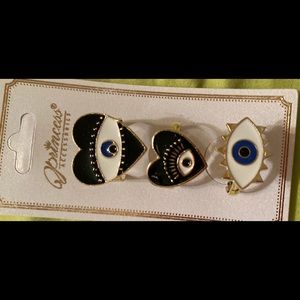 NEW EVIL EYE RINGS 10 PACKS